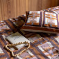 Cuscino ricamato Taho Cuivre 45 X 45