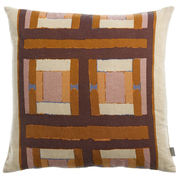 Cuscino stampato Taho Cuivre 45 X 45