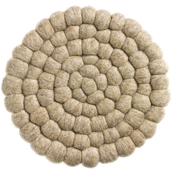 Recycelter Untersetzer Brian Naturel Diamètre 20