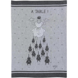 Torchon jacquard À table Ombre 50 X 70