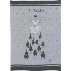 Jacquard-Geschirrtuch À table Ombre 50 X 70