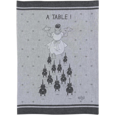 Jacquard-Geschirrtuch À table Ombre 50 X 70