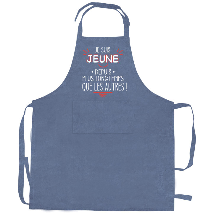 Avental de cozinha Je suis jeune Jeans 72 X 90