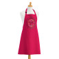Recycelte Küchenschürze Macarons Addict Rose 72 X 90