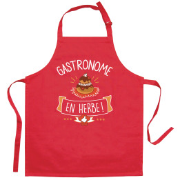 Tablier de cuisine enfant Gastronome recyclé Rouge 52 x 63