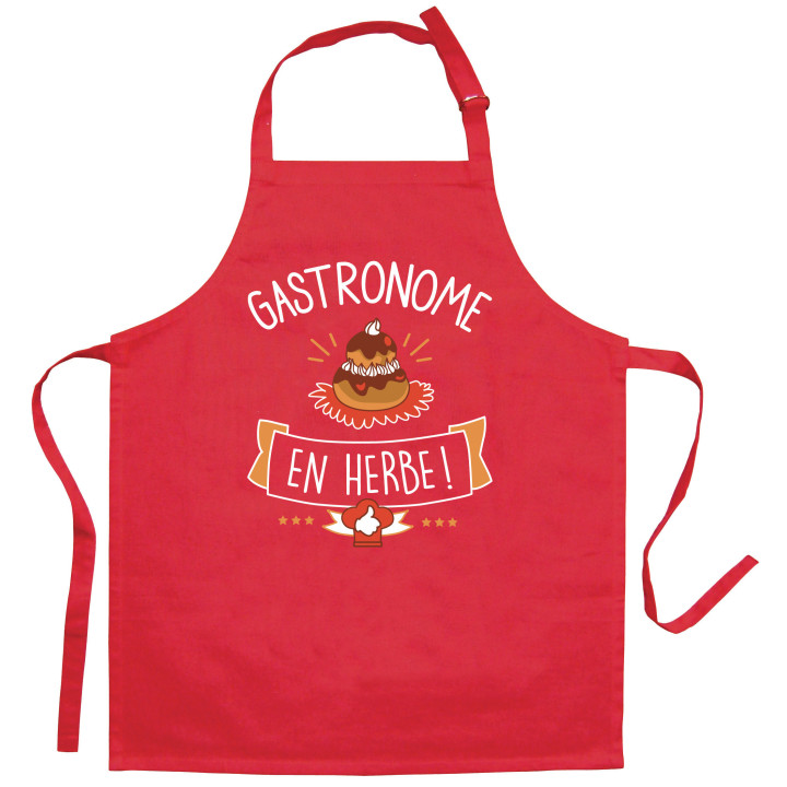 Recycelte Kinder-Küchenschürze Gastronome Rouge 52 X 63