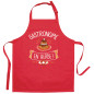 Recycelte Kinder-Küchenschürze Gastronome Rouge 52 X 63
