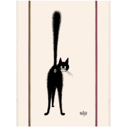 Großes Geschirrtuch Dubout 3ème oeil Écru 60 X 80