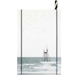 Canovaccio da cucina Plouf Blanc 50 X 70