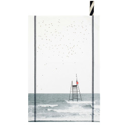 Torchon Plouf Blanc 50 x 70