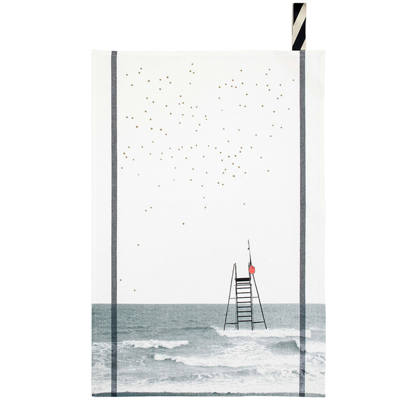 Canovaccio da cucina Plouf Blanc 50 X 70