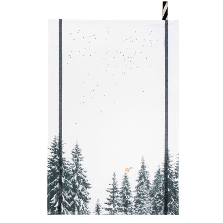 Canovaccio da cucina Bertille Blanc 50 X 70