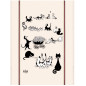 Grand Torchon Dubout Multi-Chats Ecru 60 X 80