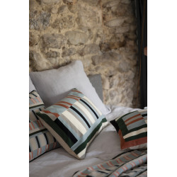 Besticktes Kissen Jason Cèdre 40 X 65