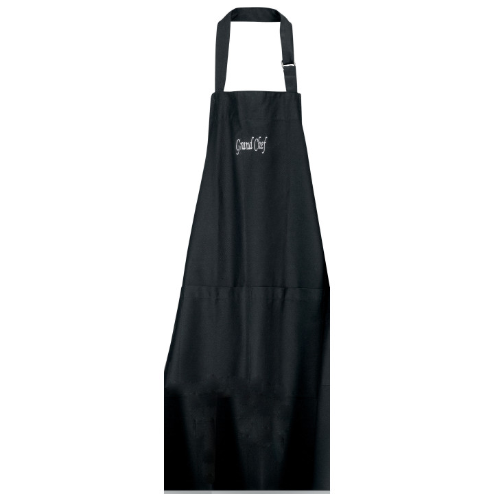 Delantal de cocina Grand chef Noir 75 X 90