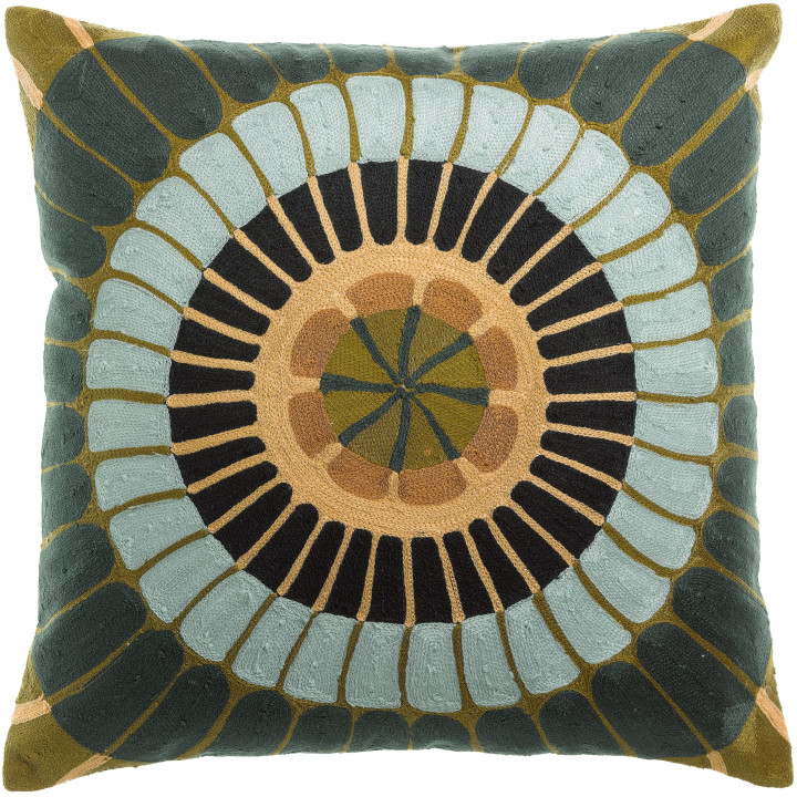 Coussin brodé Zeno Multico 45 x 45