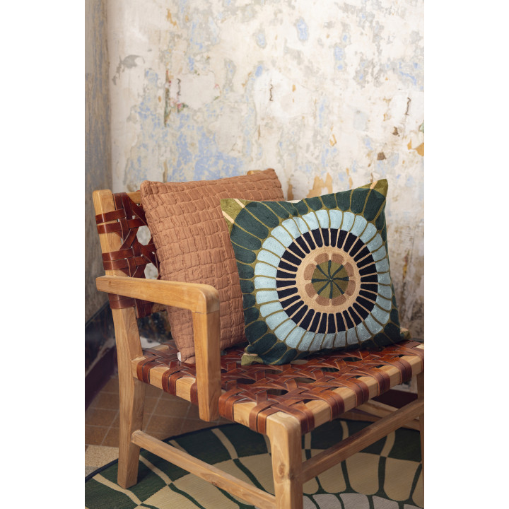 Cuscino ricamato Zeno Multico 45 X 45