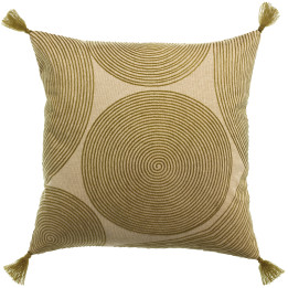 Coussin brodé Tito Naturel 45 x 45