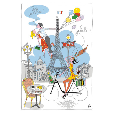 Paño de cocina La Parisienne Blanc 72 X 48