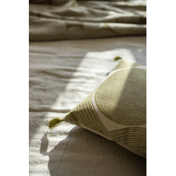 Coussin brodé Tito Naturel 45 x 45