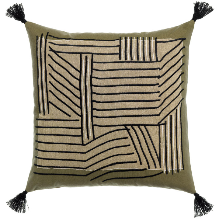 Almofada bordada Kori Cèdre 45 X 45
