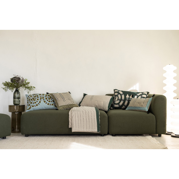 Coussin brodé Kori Cèdre 45 x 45