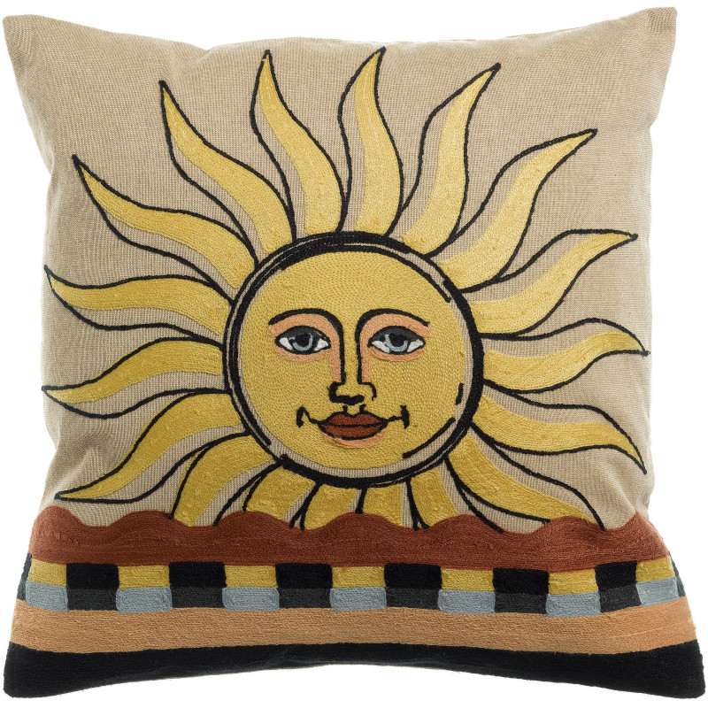 Coussin brodé Adria Multico 45 x 45
