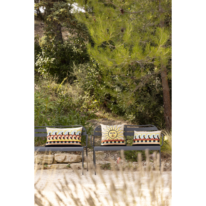Coussin brodé Adria Multico 45 x 45