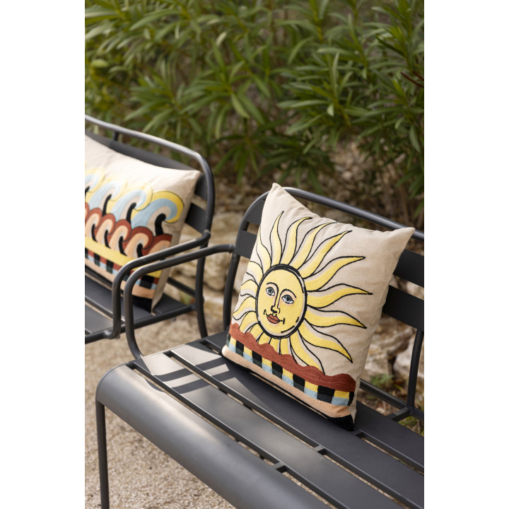 Coussin brodé Adria Multico 45 x 45
