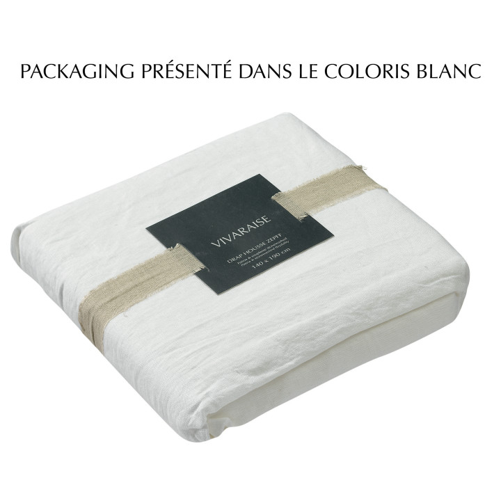 Drap housse Zeff Naturel 160 x 200