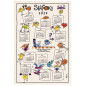 Torchon Shadoks Calendrier 2027 Ecru 48 x 72