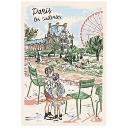 Strofinaccio Paris Les tuileries Écru 48 X 72