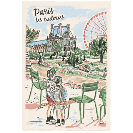 Geschirrtuch Paris Les tuileries Écru 48 X 72