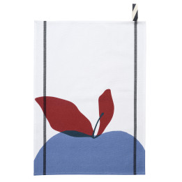 Torchon Pomme Bluetiful Blanc 50 x 70