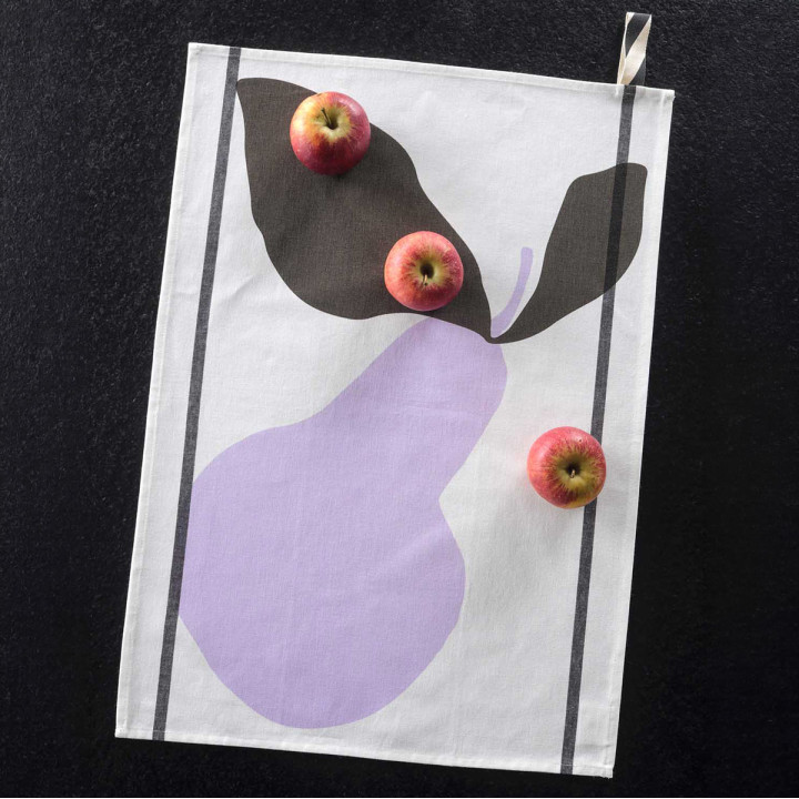 Pano de cozinha Poire Lilas 50 X 70