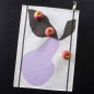 Torchon Poire Lilas Blanc 50 x 70