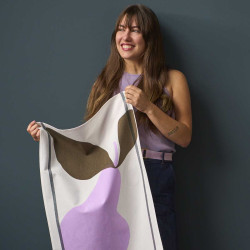 Pano de cozinha Poire Lilas 50 X 70