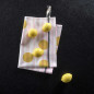 Strofinaccio a righe Citron Jaune 50 X 70