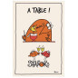 Paño de cocina Shadoks À table Écru 48 X 72