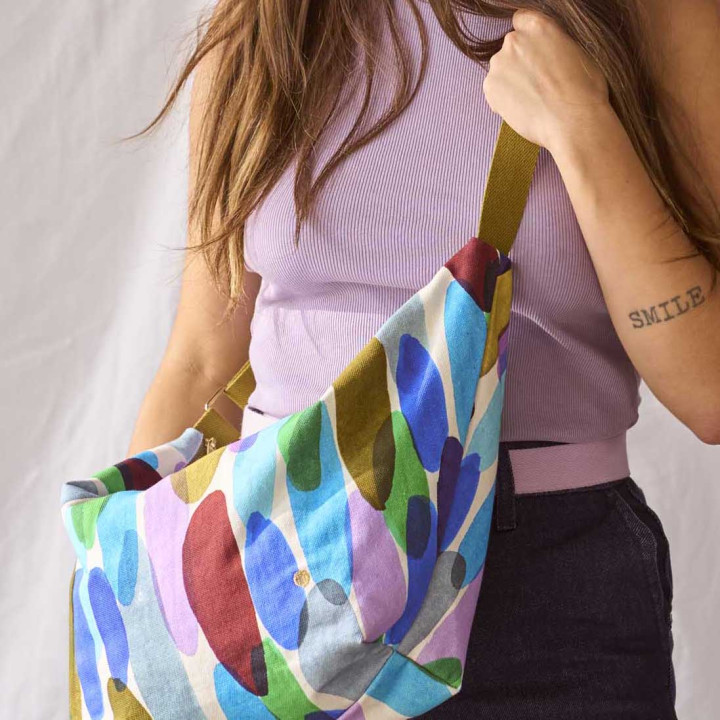 Halvemaan tas Joy Multicolore 53 X 28 X 12