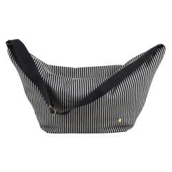 Mala meia-lua Basile Caviar 53 X 28 X 12