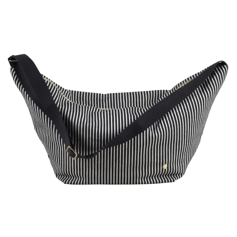Halbmondtasche Basile Caviar 53 X 28 X 12