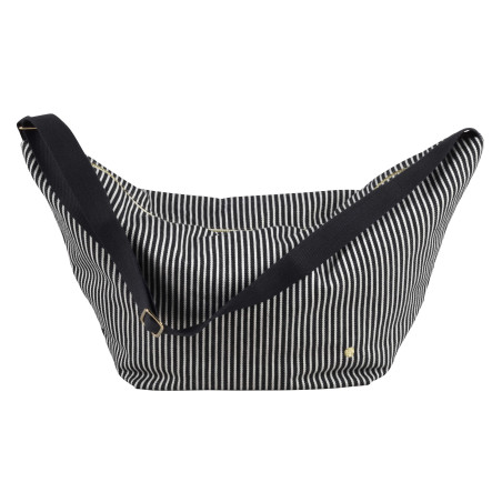 Mala meia-lua Basile Caviar 53 X 28 X 12