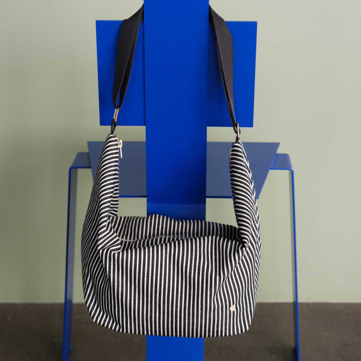 Borsa a mezzaluna Basile Caviar 53 X 28 X 12
