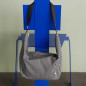 Mala meia-lua Basile Caviar 53 X 28 X 12
