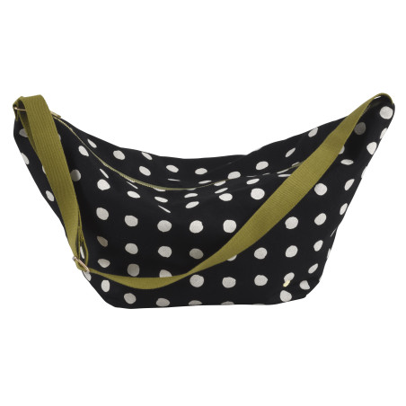 Sac demi-lune Mia Caviar 53 x 28 x 12