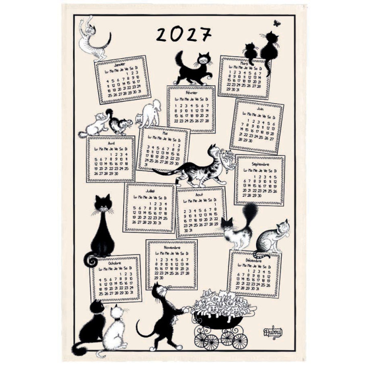 Canovaccio Dubout Calendrier 2027 Écru 48 X 72