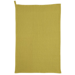 Strofinaccio nido d'ape tinta unita Mumba Bergamote 50 X 70