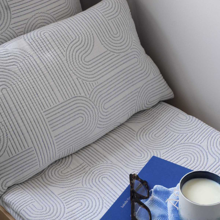 Plaid Kiko Indigo 140 X 180