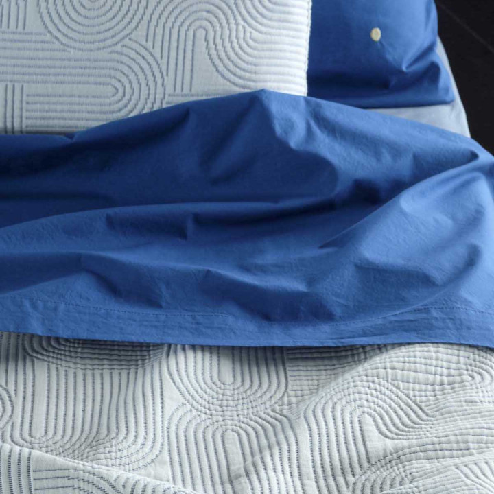 Manta de cama Kiko Indigo 180 X 260